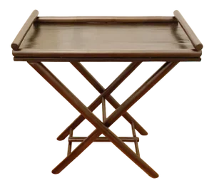 Modern Bamboo Tray With Stand