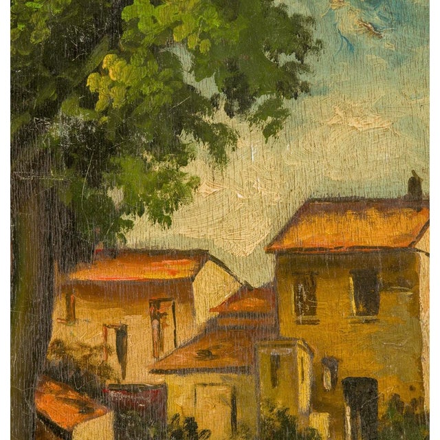 Ardengo Soffici, Italian Landscape, 1940s, Oil on Walnut For Sale - Image 4 of 9