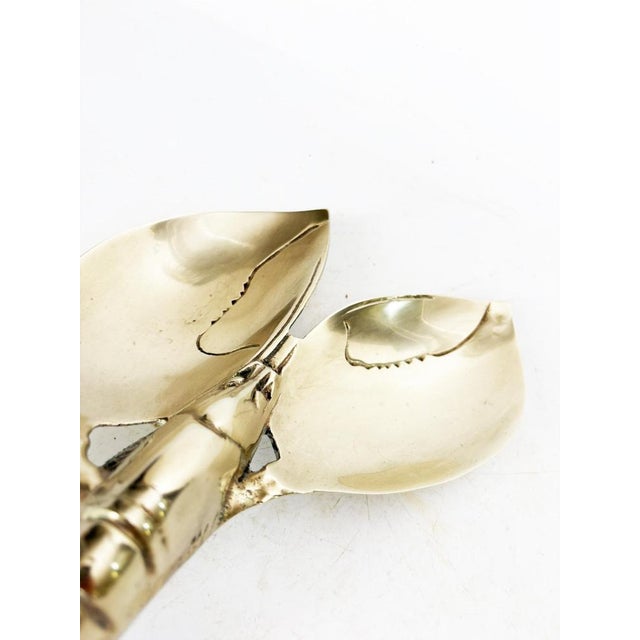 Brass Lobster-Shaped Ashtray, 1970s For Sale - Image 6 of 12