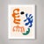 This series of new abstracts use playful biomorphic forms with a classic modern design palette. Unframed print on 100%...