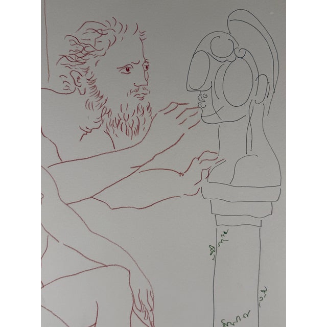 Mid-Century Modern After Pablo Picasso — Artist, Model and Sculpted Bust, 1966 For Sale - Image 3 of 8