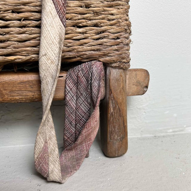 Brown Authentic Japanese Backpack Carrier, 1920s For Sale - Image 8 of 14