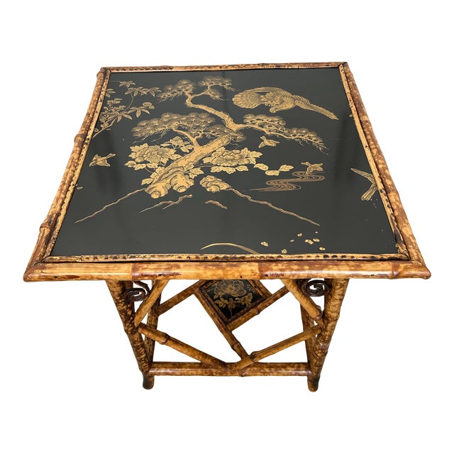 Chinoiserie Center Square Table For Sale