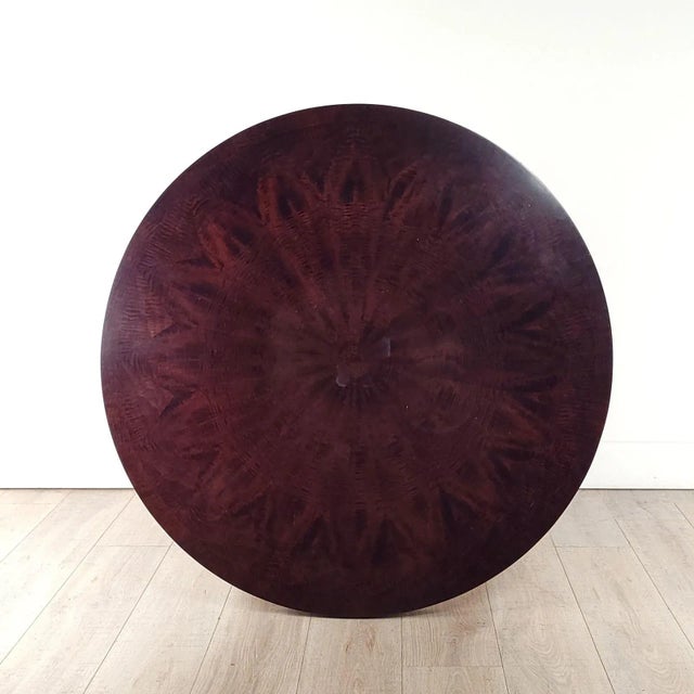 Wood Vintage French Oak Steel-Mounted Center Table, Probably 1970s For Sale - Image 7 of 7