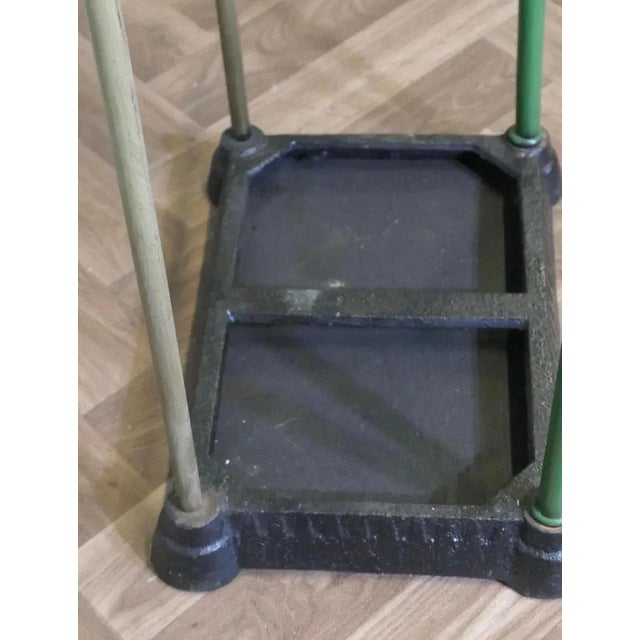 Victorian Brass and Cast Iron Umbrella Stand For Sale - Image 5 of 8