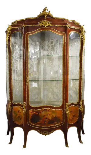 Large Vernis Martin Display Cabinet, 1860