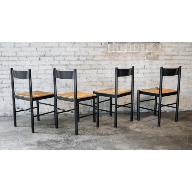 1980s Vintage Italian Vico Magistretti Style Dining Chairs - Set of 4 For Sale - Image 13 of 14