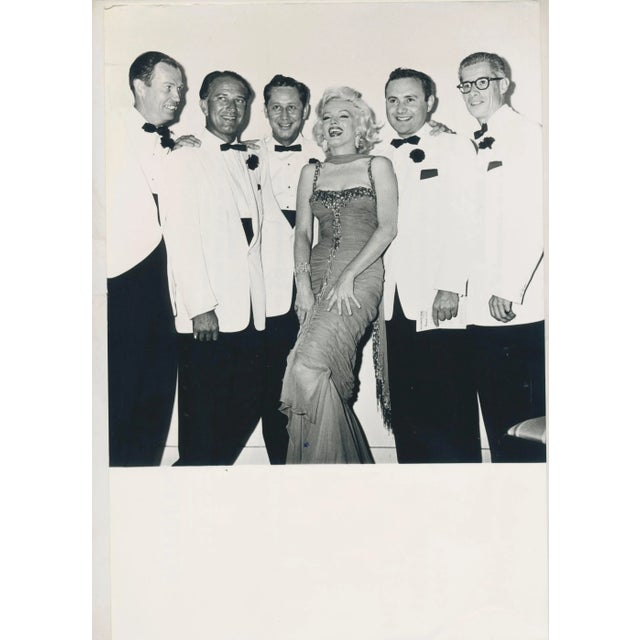 Marilyn Monroe with Announcers of the Klac Radio Station, Hollywood Blvd, 1953, Photograph For Sale - Image 7 of 7