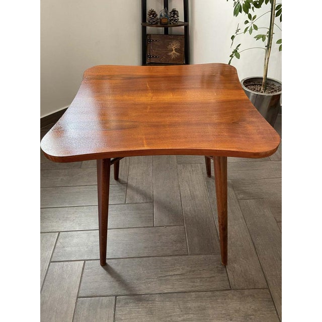 Brown Cloverleaf Coffee Table from Cesky Nabytek, 1960s For Sale - Image 8 of 12
