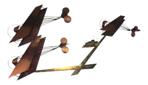 1970s Curtis Jeré signed Curtis Jere Airplanes and Airport Wall Sculpture