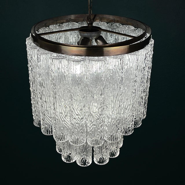Murano Chandelier Tronchi by Venini, Italy, 1960s For Sale - Image 9 of 18
