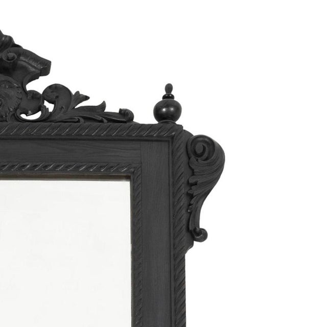 Portuguese Wooden Wall Mirror, 20th Century For Sale - Image 4 of 6