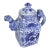 Vintage Chinese Qianlong Nian Zhi Porcelain Teapot Featuring a Dragon and Foo Dog For Sale