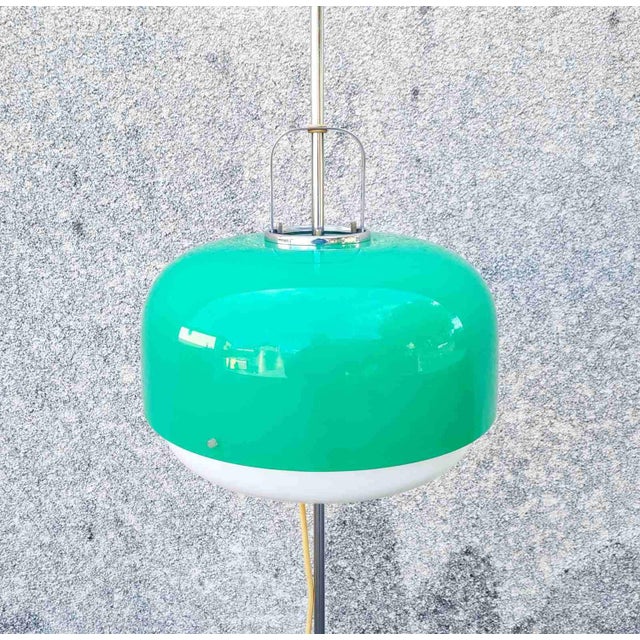 1970s Mid-Century Green Medusa Floor Lamp by Luigi Massoni for Guzzini, Italy, 1970s For Sale - Image 5 of 15
