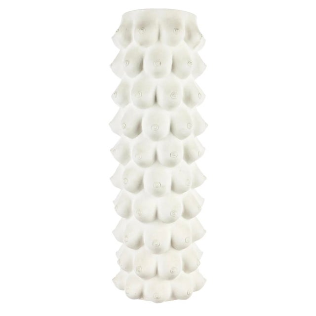 Huge Discontinued Johnathan Adler 18” Pop Art Perpetual Georgia Boob Pottery Vase For Sale In Tampa - Image 6 of 11