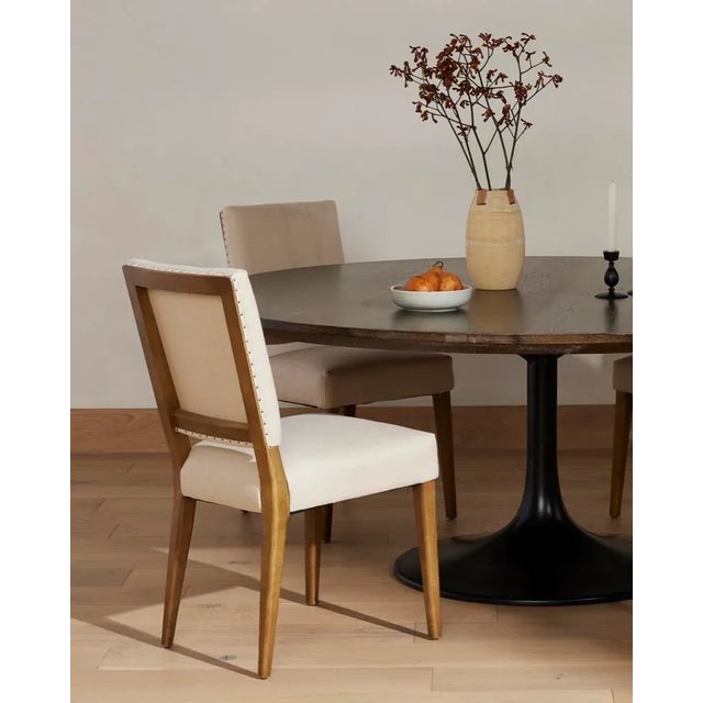 Kurt Dining Chair, Dark Linen Chairish