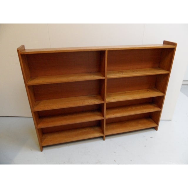 Vintage Dutch Oak Open Bookcase, 1950s For Sale - Image 6 of 10