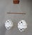 Vintage Czechoslovak Double Pendant Light in Spotted Opaline Glass and Wood, 1960s For Sale - Image 4 of 10