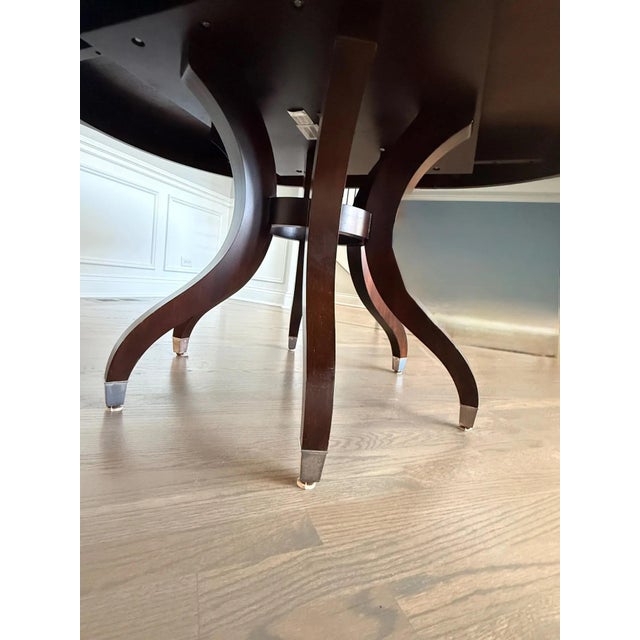 Ethan Allen Ethan Allen Ashcroft Mahogany Dining Table For Sale - Image 4 of 9