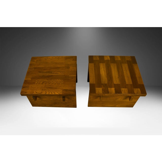 Pair Mid-Century Lane Brutalist End Tables For Sale - Image 12 of 14