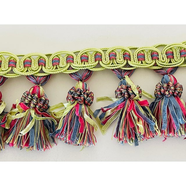 1970s French Fringe Trim With Tassels- 5 Ft For Sale In Miami - Image 6 of 6
