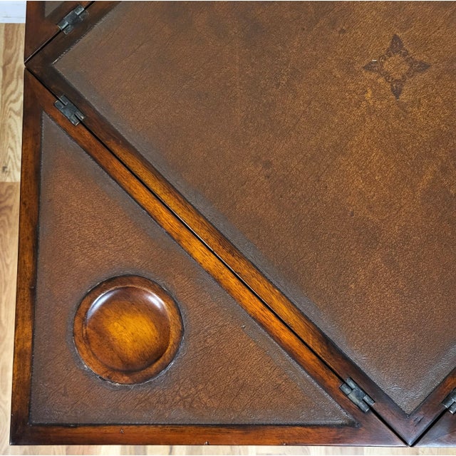 Vintage 20th C English Style Handkerchief Folding Envelope Card Game Table by Theodore Alexander For Sale - Image 11 of 18