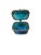 Metal 1950's Blue Murano Glass Box For Sale - Image 7 of 9