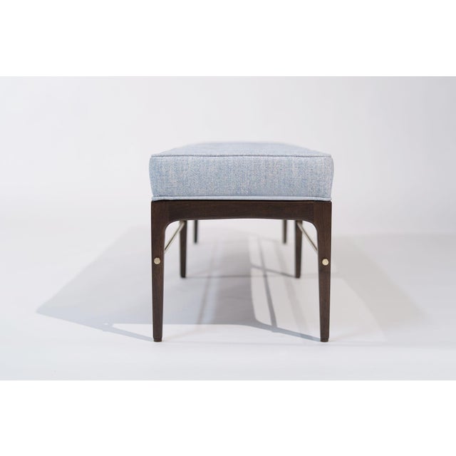 Not Yet Made - Made To Order Linear Bench in Dark Walnut and Brass Series 72 by Stamford Modern For Sale - Image 5 of 18