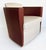 Mid-Century Modern Brueton 2-Tone Leather "Embrace" Club Chairs by Victor I. Dziekiewicz- Set of 2 For Sale - Image 3 of 12
