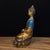 Late 19th Century Polychrome Bronze Shakyamuni Buddha Statue, 660g For Sale - Image 4 of 9