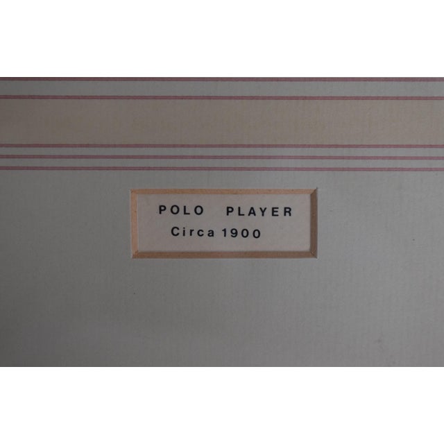 Mid 20th Century Polo Player Circa 1900 Pastel Watercolour Caricature Portrait by Nap For Sale - Image 5 of 6