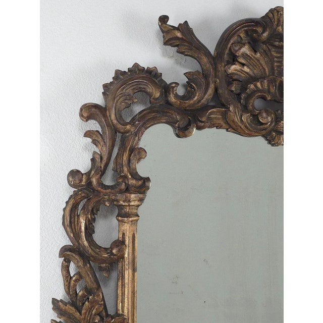 French Vintage French Giltwood Mirror, Circa 1920 For Sale - Image 3 of 6