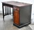 Vintage (1990's) Desk has a Transitional Style. Made by Ethan Allen. The Finish is Black & Reddish Brown. CherryWood. The...