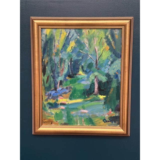 Gerhard Lundberg, Forest, 1943, Oil on Panel, Framed For Sale - Image 8 of 12