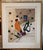 2010s Signed by 'Peters' Large Mid-Century Style Modern Abstract Fish Mixed Media Collage - Framed For Sale - Image 5 of 18
