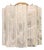 Vintage Murano Glass Tube Wall Sconces with 5 White Alabaster Glass Tube, 1990, Set of 2 For Sale