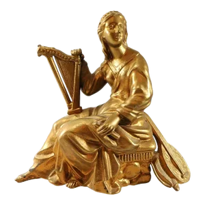 Antique Ansonia Clock Figurine Statue Muse of Dance