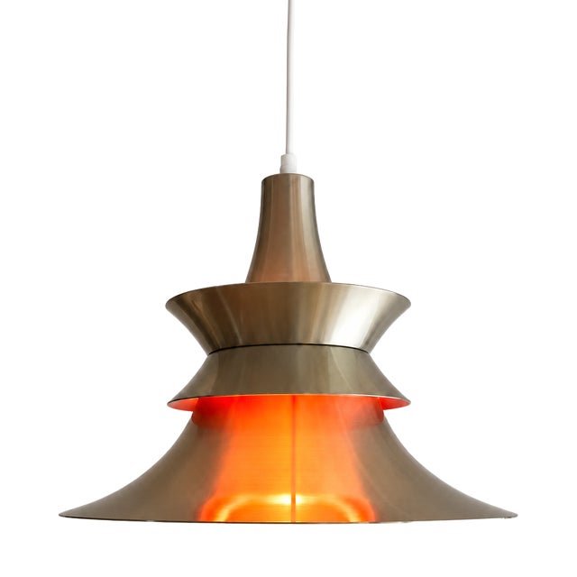 Pendant Lamp attributed to Bent Nordsted for Lyskær, 1970s For Sale