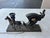 Mid 20th Century Vintage United Metal Goods Horse Carriage Clock & Lamp For Sale - Image 5 of 10