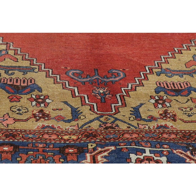 Late 19th Century Late 19th Century Persian Bakshaish Rug, 11'04 X 15'00 For Sale - Image 5 of 11