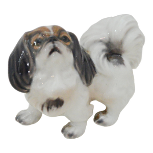 Vintage Dahl Jensen Copenhagen Porcelain Pekingese Figurine