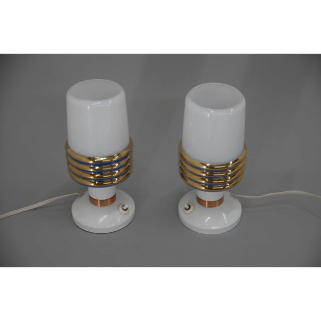 Mid-Century Czechoslovakian Table Lamps, 1970s, Set of 2 For Sale - Image 3 of 6