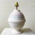 1980s Postmodern White Blue and Pink Sculpted Pottery Table Lamp For Sale - Image 5 of 5