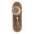 Vintage Bronze Fluted Door Knob & Plate Set For Sale