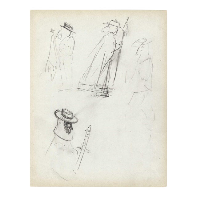 Grace Spongberg Yaqui Chapayekas Figure Drawing For Sale