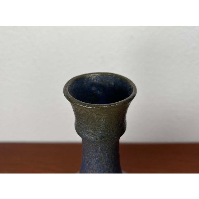 Mid-Century Modern Germany Blue Carafe Vase from Gebr. H.u.G. Claussen, 1960s For Sale - Image 5 of 18