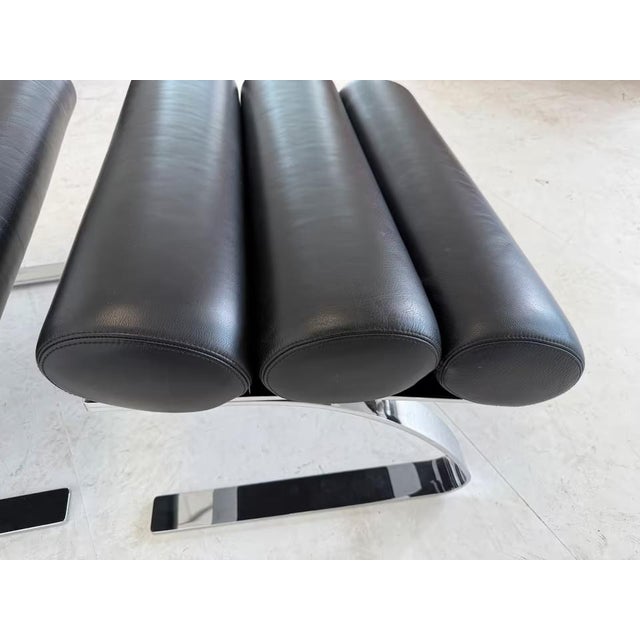 Sinus Chairs with Ottomans in Leather from Cor, Set of 4 For Sale - Image 17 of 18