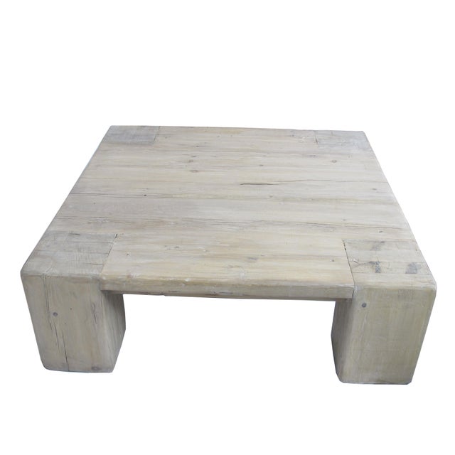 Rustic Pine Square Coffee Table Chairish