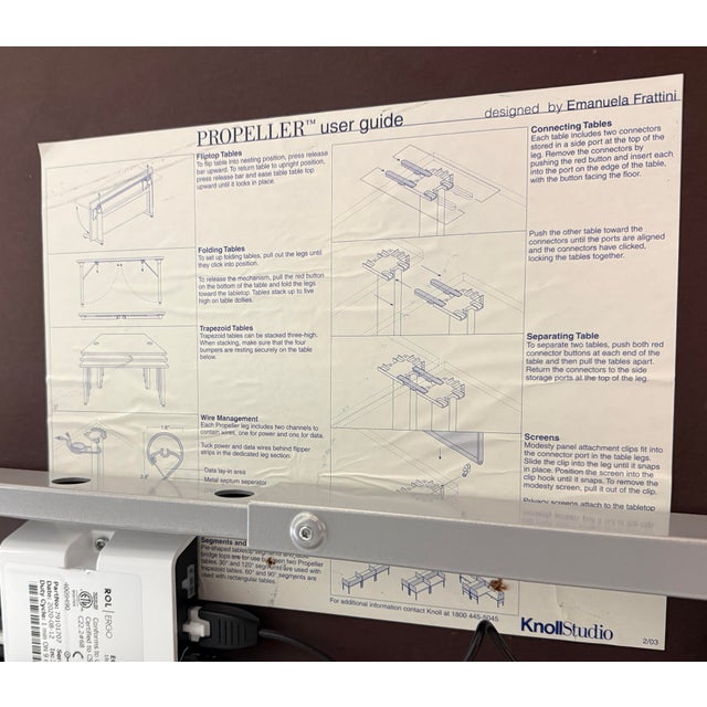 Knoll K Stand Adjustable Desk For Sale - Image 11 of 12