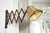 Mid-Century Modern Scissor Wall Lamp in Green Velvet, 1950s For Sale - Image 11 of 11